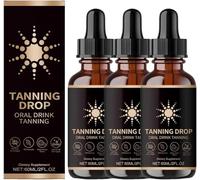 Sunless Tanning Drops to Drink,Facial Moisturizing Tanner Drops,for Natural-Looking Tan,Hydrating & Skin-Loving,for All Skin Types