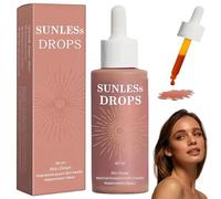 Sunless Tanning Drops To Drink, Oral Bronzing Face Tanning Drops for Body & Face, Fast Tan without Sun, Boost Melanin, for All Skin Types (60ml)