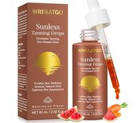 Sunless Tanning Drops to Drink, Oral Tanning Drops, Drinkable Tanning Supplement with Natural Ingredients to Boost Melanin Naturally, for a Bronzing Glow without Sun Damage, 60 ml (1 PC)