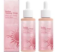 Sunless Tanning Drops To Drink, Sunless Tanning Drops Promotes Skin Health And Pigmentation, Moisturizing Bronzing Tanner for Face & Body (2pcs)