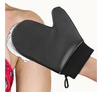 Sunless Tanning Mitt, Reusable Artificial Leather, 50g Self Tanner Glove Soft Sunscreen Blending Applicator Even Coverage Beauty Tool for Face Body Back Skin Care Daily Bronzing Lotion Cream Women Men