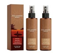 Sunless Tanning Spray, Self Tanning Spray For Face & Body, Sun-Kissed, Glow Without Sun Damage, Boost Melanin, Self-Tanner Mist Enhancing Natural Skin Tone For All Skin Types (2PC)