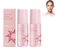 Sunless Tanning Spray, Spray Tan Solution, Melanin Glow Sprays for Face and Body, Gradual Tan, Sun-Kissed Glow, Quick Drying, Easy to Use, Without The Sun Damage, Unisex 60ML (2PC)