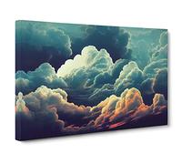 Sunlight On The Clouds Canvas Print | Gallery Wrapped 30mm Frame Wall Art | 30x20 inches | Ready to Hang | Contemporary Picture | Living Room Bedroom Lounge Office