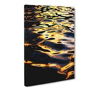 Sunlight On The Waters Canvas Print | Gallery Wrapped 30mm Frame Wall Art | 24x16 inches | Ready to Hang | Abstract Picture | Living Room Bedroom Lounge Office