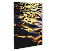 Sunlight on The Waters Canvas Print | Gallery Wrapped 30mm Frame Wall Art | 30x20 inches | Ready to Hang | Abstract Picture | Living Room Bedroom Lounge Office