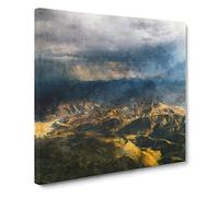 Sunlight Over Lalibela In Ethiopia Canvas Print | Gallery Wrapped 30mm Frame Wall Art | 20x20 inches | Ready to Hang | Modern Picture | Living Room Bedroom Lounge Office