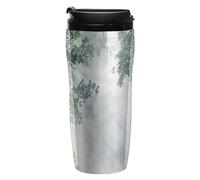 Sunlight Through The Forests Coffee Cup Travel Mug with Leakproof Lid Double Wall Tumbler Water Bottle 350ml