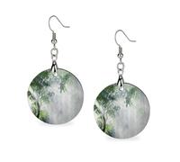 Sunlight Through The Forests Fashion Dangly Earrings for Women Boho Wooden Jewellery