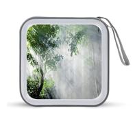 Sunlight Through The Forests Portable CD Case Holder 48 Capacity Travel DVD Storage Boxs Wallet Bag