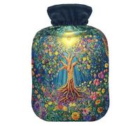 Sunlight Tree Blue tag3 Hot Water Bottle with Cover for Pain Relief tag1 for tag2, 1L