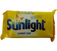 Sunlight Yellow Household Soap Bar Lemon Infused Multi-Purpose Laundry Cleaner Tough on Stains, Gentle on Fabrics Fresh Washing Small Bar (80 g)