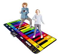 SUNLIN 6 ft. Floor Piano Mat for Kids & Toddlers, Giant Piano Mat, 24 Keys, 10 Built in Songs, 8 Instrument Sounds, Record & Playback, Song Booklet, Musical Toy Gift for Boys & Girls Age 3 4 5 6 7 8 9