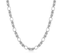 Sunling Hiphop Stainless Steel Interlocking Oval Chain Necklace 10MM Punk Tie a knot Thick Link Chains Chunky Jewelry For Men Women, 20 inches, Stainless Steel, No Gemstone