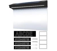 Sunlit Address Signs,2 Position Illuminated Long Life Water Resistant,Outdoor License Plate For Blank And Facade,For Trees,Residence,Walkway And