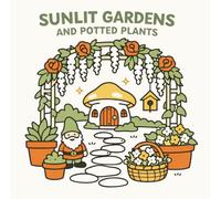 Sunlit Gardens And Potted Plants: A Bold and Easy Coloring Book of Simple Flowers, Mushroom Paths, and Backyard Cabin Vibes | Thick Outlines for ... (The Cozy Corner: Bold & Easy Moments)