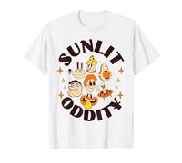 Sunlit Oddity Surreal Cartoon Character with UFO Alien T-Shirt