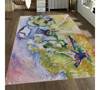 Sunlit Orchard Path Area Rug 180x270cm Washable Non Shedding Thin Non Slip Rugs for Kitchen Floor Under Dining Room Table Living Room Bedroom Decor Short Pile Dorm Rug