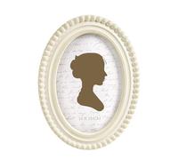 Sunlit Vintage Picture Frame 4x6 Inch with Beaded Border, Luxury Antique Square Photo Frames with Glass Front, Boho Photo Display, Tabletop Wall Hanging, Gift Idea, Distressed White