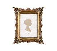 Sunlit Vintage Picture Frame 5x7 Inch, Luxury Antique Photo Frames with Glass Front, Photo Display, Tabletop Wall Hanging, Gift Ideas, Bronze Gold