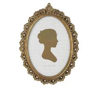 Sunlit Vintage Picture Frame 5x7 Oval Antique Picture Frame Glass Front Luxury Photo Display Table Wall Hanging Gift Ideas Bronze