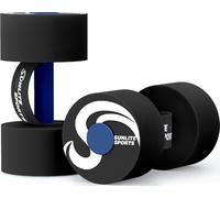 Sunlite Sports Water Weights Pool Exercise Dumbbells, Water Aerobic Equipment, High-Density EVA-Foam Dumbbell with Handle Strip, Aqua Therapy, Pool Fitness Exercise Set of 2