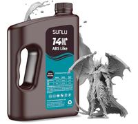 SUNLU 14K ABS-Like 3D Printer Resin 3KG, 3D Printer Resin 2.0, Superior Precision for Detail Printing Miniatures, Smooth Matte Surface, 405nm UV Curing Photopolymer 3D Resin, 3000g Grey