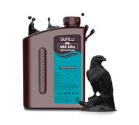 SUNLU 2KG ABS Like 3D Printer Resin, 405nm UV Curing Photopolymer Rapid 3D Resin for 2K 4K 6K 8K LCD/DLP/SLA 3D Printers, Non-Brittle & High Precision & Low Shrinkage, 2000g Black