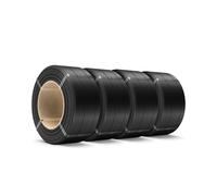 SUNLU 2KG PL Filament Refill 1.75mm, No-Spool PLA Plus Refill for Reusable Spool Refilling, Compatible with Bambu Lab and SUNLU 2026 New Spools, 4 Rolls 500G/Roll, Black