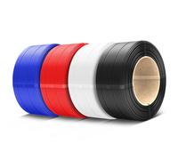 SUNLU 3D Printer Filament PETG Filament Refill 1.75mm,Suitable for SUNLU Third-Generation Reusable spools,0.5kg per Spool,Pack of 4,4 Colors,Black+White+Red+Klein Blue