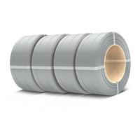 SUNLU 3D Printer Filament PETG Filament Refill 1.75mm,Suitable for SUNLU Third-Generation Reusable spools,Dimensional Accuracy +/- 0.02 mm,0.5kg per Spool, Pack of 4,4 Grey