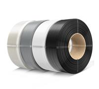 SUNLU 3D Printer Filament PETG Filament Refill 1.75mm,Suitable for SUNLU Third-Generation Reusable spools,1kg per Spool,Pack of 4,4 Colors,Black+White+Grey+Transparent