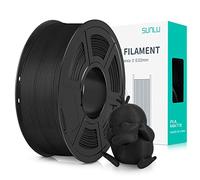 SUNLU 3D Printer Filament PLA Matte 1.75mm, Neatly Wound Filament, Smooth Matte PLA Finish, Print with 99% FDM 3D Printers, 1kg Spool (2.2lbs), 330 Meters, Matte Black