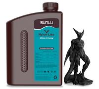 SUNLU 3D Printer Resin 2kg, Strong Durable Nylon Like 3D Resin for LCD DLP SLA Resin 3D Printers, 395-405nm UV Light Curing 3D Printing Liquid Photopolymer Resin, Good for Functional Parts,2000g,Black