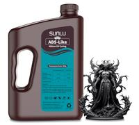 SUNLU 3KG ABS-Like Resin Black, 3D Printer Resin for 4k/6k/8k LCD/DLP/SLA Resin 3D Printer, 405nm UV Curing 3D Resin High Toughness, Good Resistance, Non-Brittle & High Precision, Black 3000g