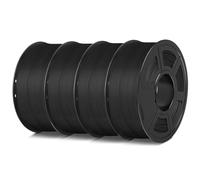 SUNLU 4KG 3D Printer Filament Bundle - PLA Matte 1.75mm, Neatly Wound with Matte Finish, Compatible with 99% FDM 3D Printers, 1kg Spool (2.2lbs), 4 Packs, Black