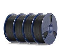 SUNLU 4KG 90A TPU 3D Printer Filament 1.75mm,Ultra-high Elasticity,Antibacterial and Mold-Resistant,Dimensional Accuracy ±0.03mm,Suitable for Most FDM 3D Printers,4kg in Total,1kg per Spool,(4 Black)