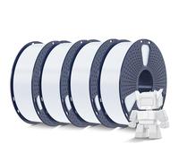 SUNLU 4KG High Speed PLA Filament 1.75mm, Up to 600mm/s Fast Printing 3D Printer PLA Filament, High Flow Speedy PLA Filament, Neatly Wound, 1KG/Spool, 4 Packs, White*4
