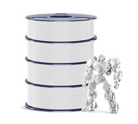 SUNLU 4KG PETG Filament 1.75 mm, 3D Printer Filament Bundle, Improved Toughness, High Impact Resistance, Compatible with Most FDM 3D Printers, 1KG per Spool, 4 Rolls, petg White*4