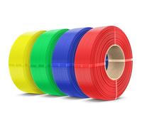 SUNLU 4KG PL 2.0 3D Printer Filament Refill, High Toughness PL Filament Bundle, No-Spool 3D Filaments Refill 1.75mm Compatible with Bambu Lab 3D Printers, 1KG/Roll, Red+Blein Blue+Yellow+Green