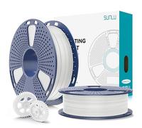 SUNLU 500G*2 PLA+2.0 Filament Bundle, Upgrade PLA+ 3D Printer Filament 1.75mm, Tougher and Stronger, 0.5KG per Spool, 1KG in Total, White+White