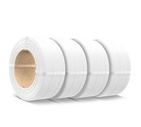 SUNLU 500g PLA Refill Filament 1.75mm, Refill PLA 3D Printer Filament Suitable for Bambu Lab Filament and SUNLU Reusable spools, Dimensional Accuracy +/- 0.02 mm, 0.5kg per Spool, 4 Pcs, 4 White