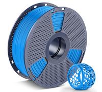 SUNLU 90A TPU 3D Printer Filament 1.75mm, Ultra high Elasticity, Mold and Antibacterial, Dimensional Accuracy ±0.03mm, Suitable for Most FDM 3D Printers, 1kg Spool, (Azure)