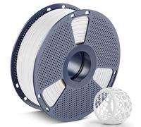 SUNLU 90A TPU 3D Printer Filament 1.75mm, Ultra high Elasticity, Mold and Antibacterial, Dimensional Accuracy ±0.03mm, Suitable for Most FDM 3D Printers, 1kg Spool, (White)