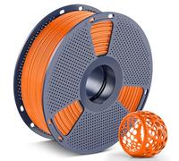 SUNLU 90A TPU 3D Printer Filament 1.75mm, Ultra high Elasticity, Mold and Antibacterial, Dimensional Accuracy ±0.03mm, Suitable for Most FDM 3D Printers, 1kg Spool, (Sunny Orange)