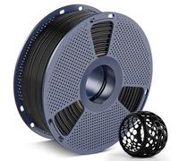 SUNLU 90A TPU 3D Printer Filament 1.75mm, Ultra high Elasticity, Mold and Antibacterial, Dimensional Accuracy ±0.03mm, Suitable for Most FDM 3D Printers, 1kg Spool, (Black)