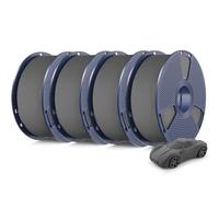 SUNLU High Speed PLA Classic 3D Filament 1.75mm,600mm/s High Toughness PLA Filament,Matte Texture No-Tangling,Dimensional Accuracy +/- 0.02mm, 4kg in Total, 1kg per Spool,4 Pack, 4Grey