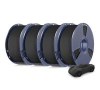 SUNLU High Speed PLA Classic 3D Filament 1.75mm,600mm/s High Toughness PLA Filament,Matte Texture No-Tangling,Dimensional Accuracy +/- 0.02mm, 4kg in Total, 1kg per Spool,4 Pack, 4Black