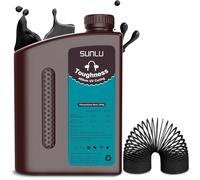 SUNLU High Toughness 3D Printer Resin 2KG, Enhanced Flexible 3D Printing Photopolymer Resin, 405nm UV Fast Curing 3D Resin for Most LCD DLP SLA Resin 3D Printers, Bendable and not Brittle, 2000g Black
