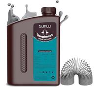 SUNLU High Toughness 3D Printer Resin 2KG, Enhanced Flexible 3D Printing Photopolymer Resin, 405nm UV Fast Curing 3D Resin for Most LCD DLP SLA Resin 3D Printers, Bendable and not Brittle, 2000g Grey